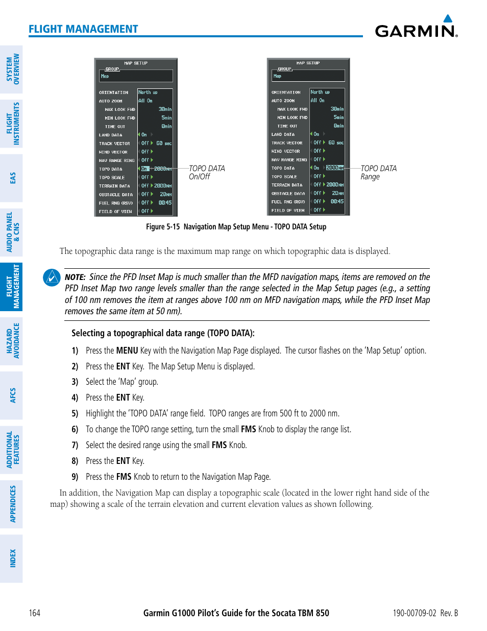 Flight management | Garmin G1000 Socata TBM 850 User Manual | Page 178 / 600