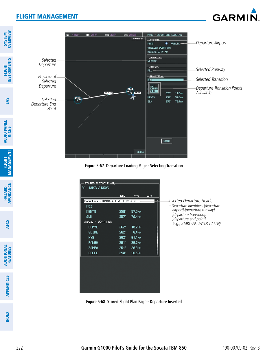 Flight management | Garmin G1000 Socata TBM 850 User Manual | Page 236 / 600