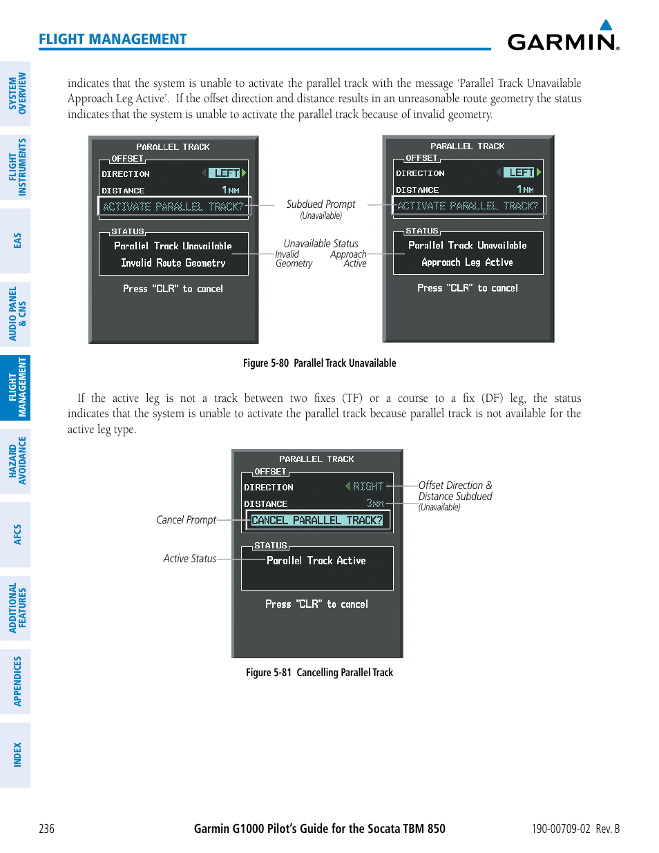 Flight management | Garmin G1000 Socata TBM 850 User Manual | Page 250 / 600