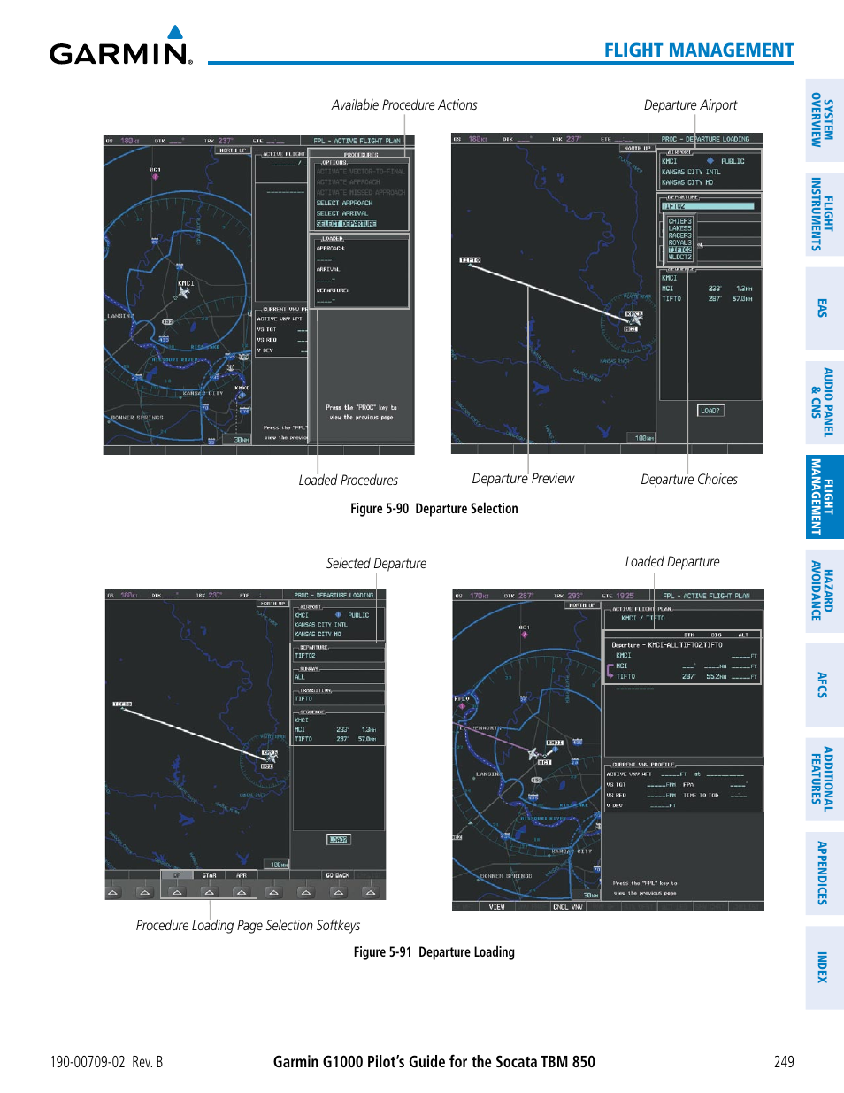 Flight management | Garmin G1000 Socata TBM 850 User Manual | Page 263 / 600