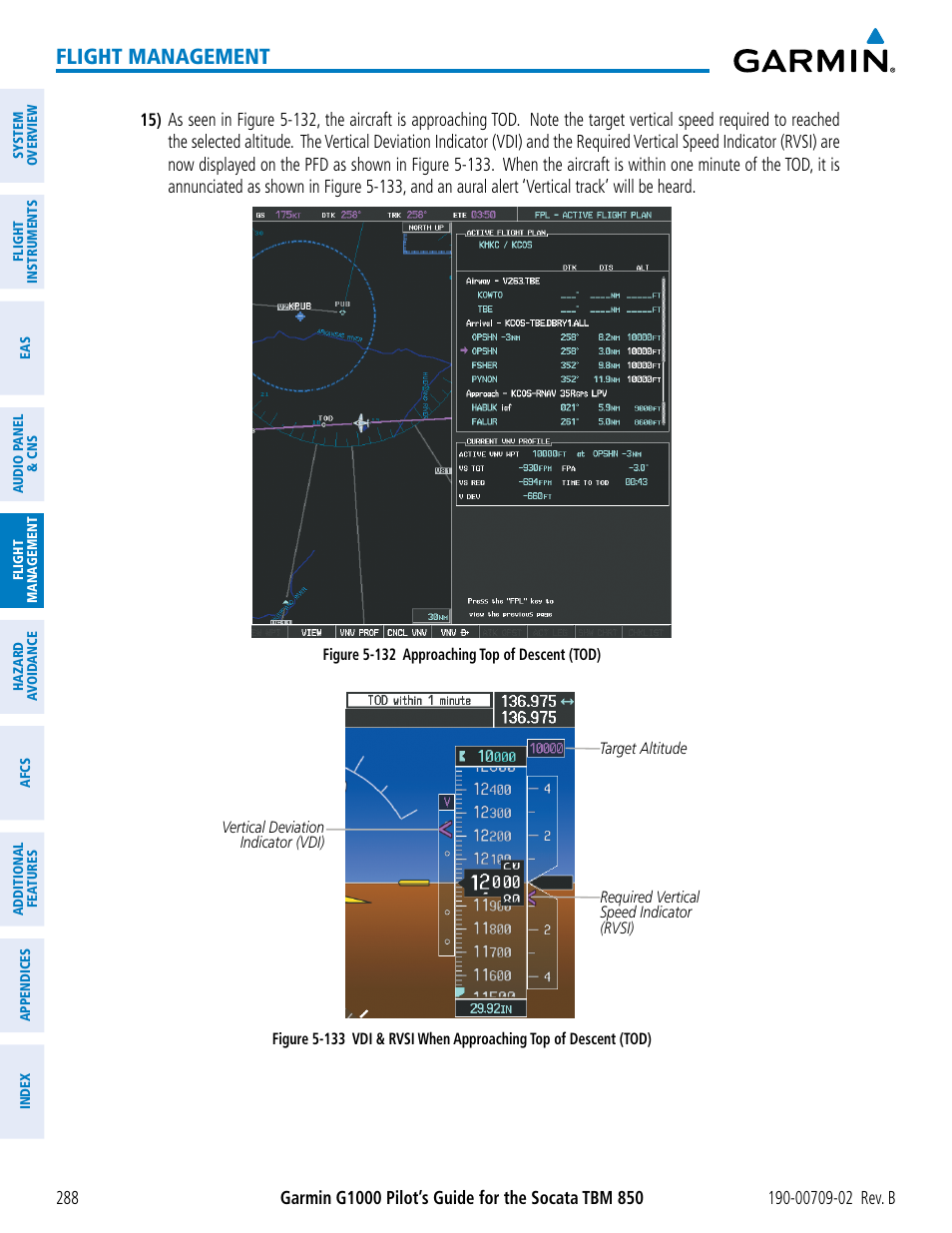 Flight management | Garmin G1000 Socata TBM 850 User Manual | Page 302 / 600