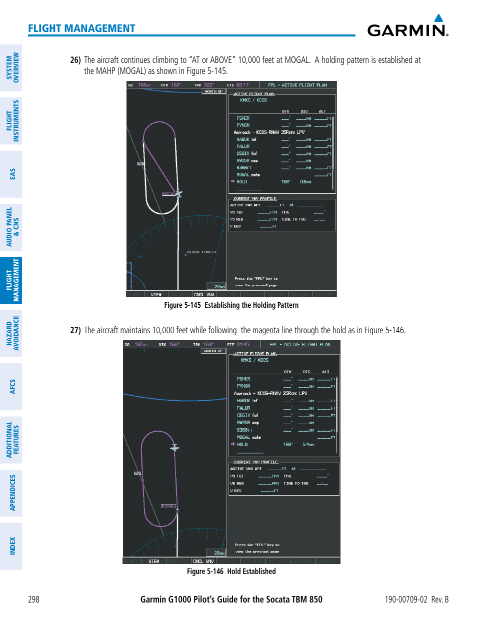 Flight management | Garmin G1000 Socata TBM 850 User Manual | Page 312 / 600