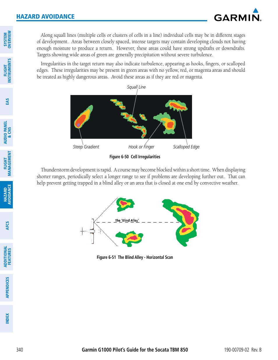 Hazard avoidance | Garmin G1000 Socata TBM 850 User Manual | Page 354 / 600