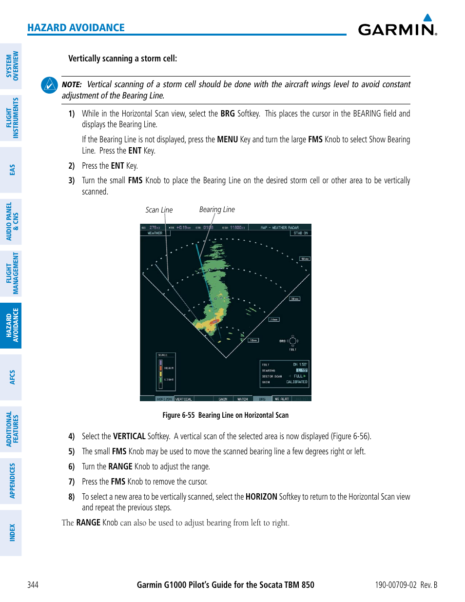 Hazard avoidance | Garmin G1000 Socata TBM 850 User Manual | Page 358 / 600