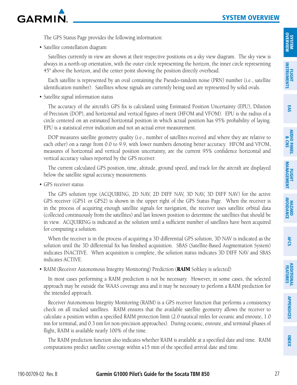 System overview | Garmin G1000 Socata TBM 850 User Manual | Page 41 / 600