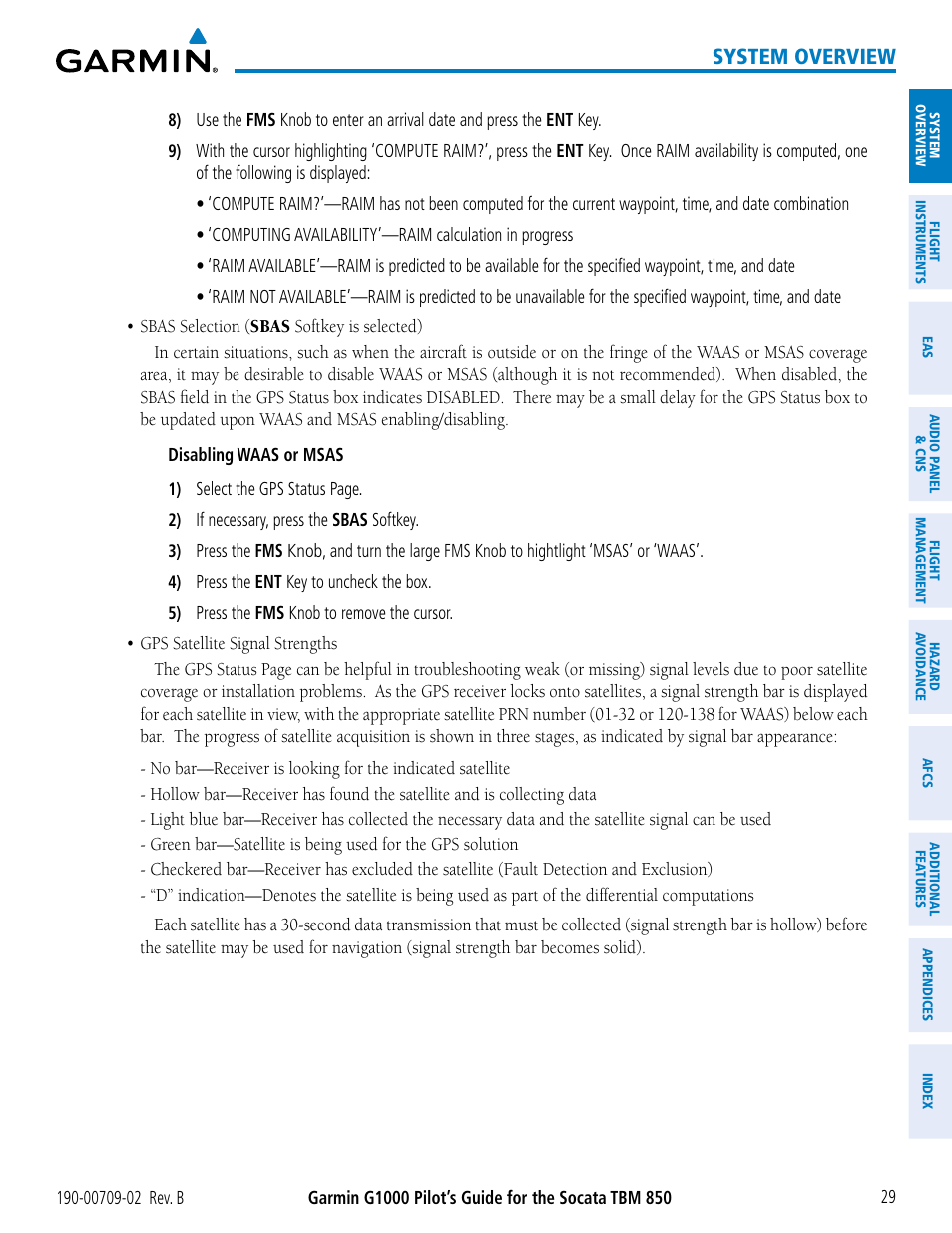 System overview | Garmin G1000 Socata TBM 850 User Manual | Page 43 / 600