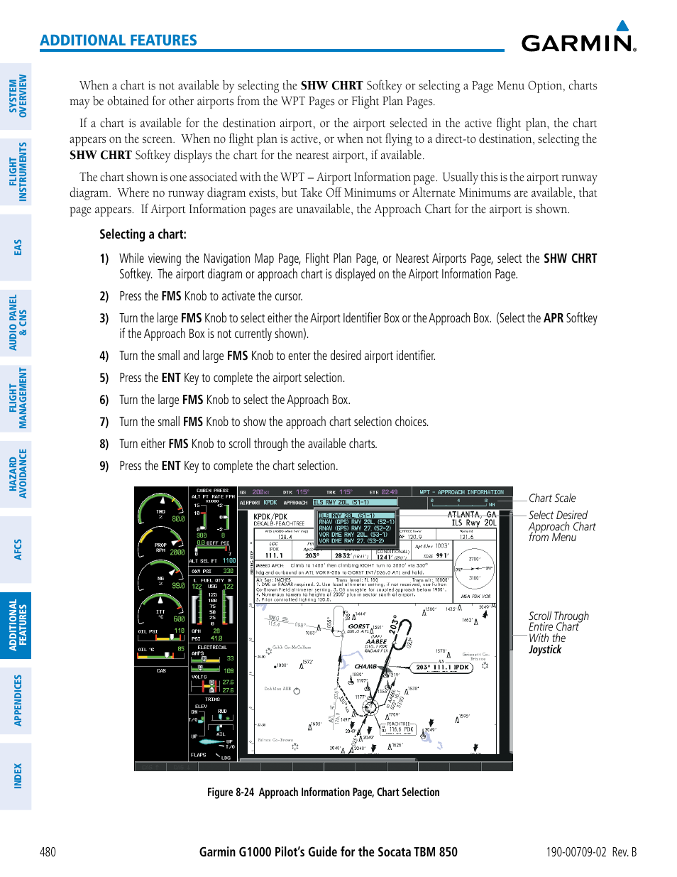 Additional features | Garmin G1000 Socata TBM 850 User Manual | Page 494 / 600