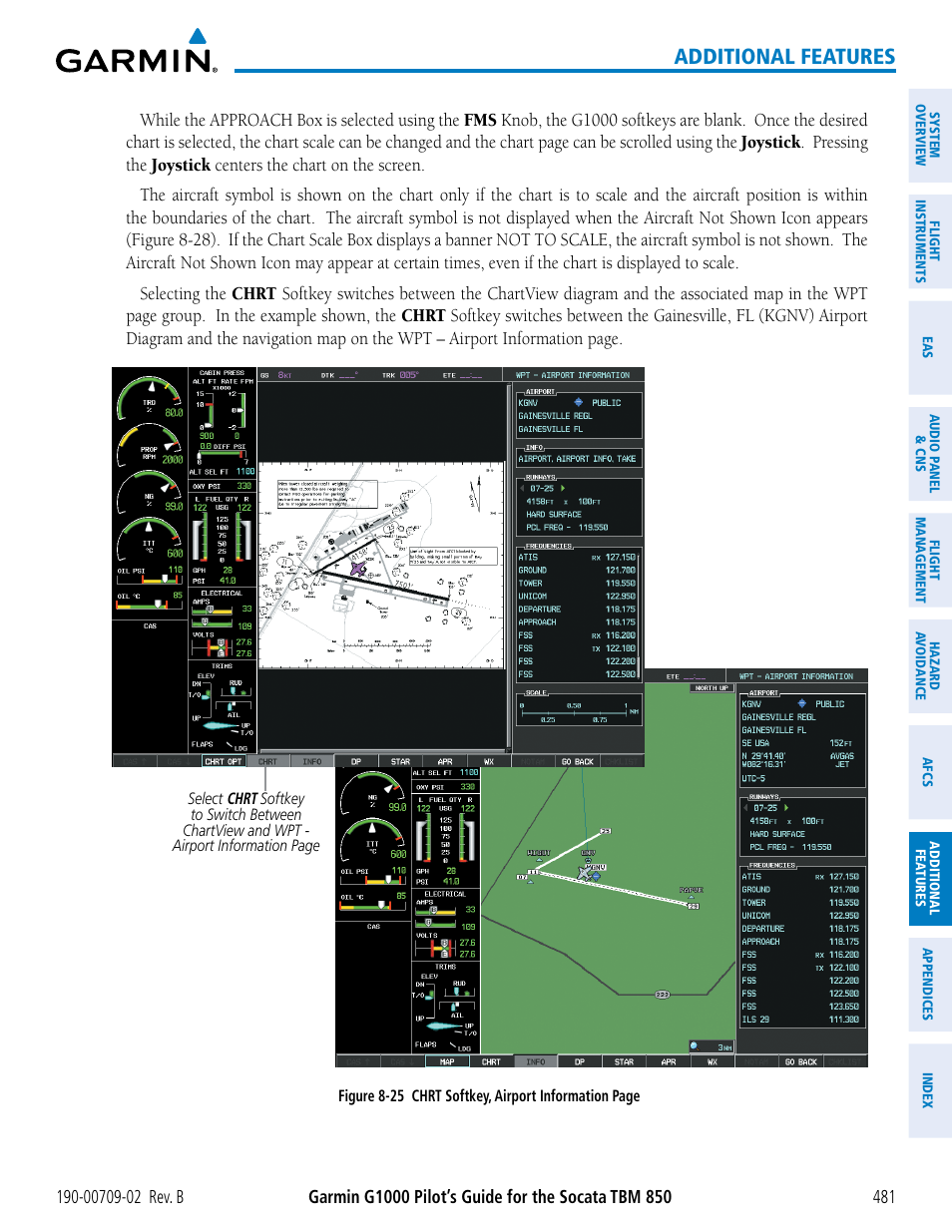 Additional features | Garmin G1000 Socata TBM 850 User Manual | Page 495 / 600