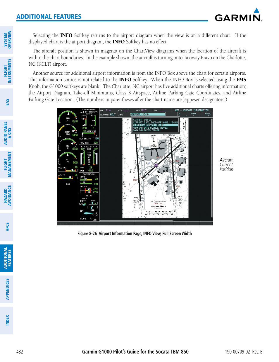 Additional features | Garmin G1000 Socata TBM 850 User Manual | Page 496 / 600