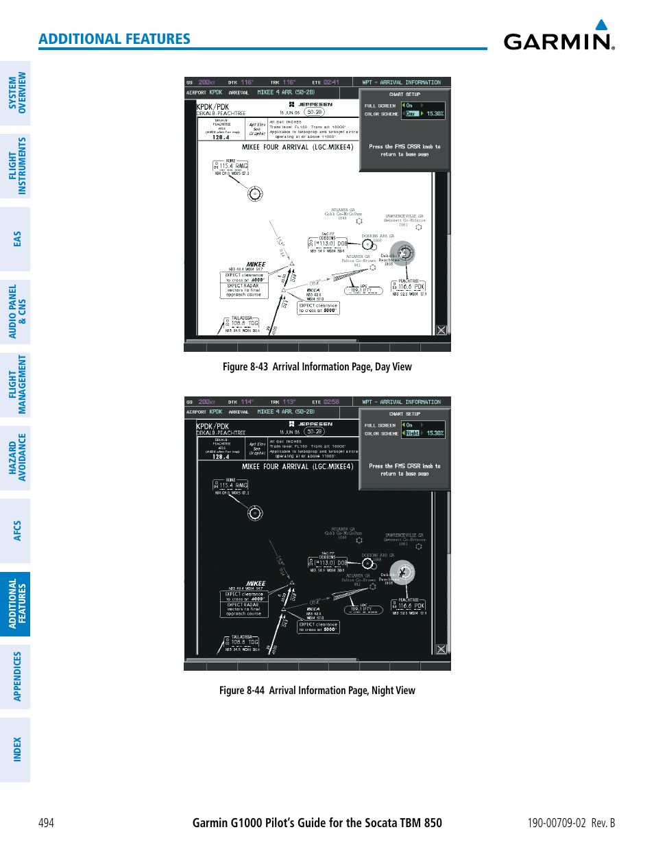 Additional features | Garmin G1000 Socata TBM 850 User Manual | Page 508 / 600