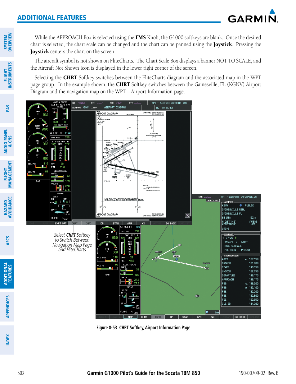 Additional features | Garmin G1000 Socata TBM 850 User Manual | Page 516 / 600