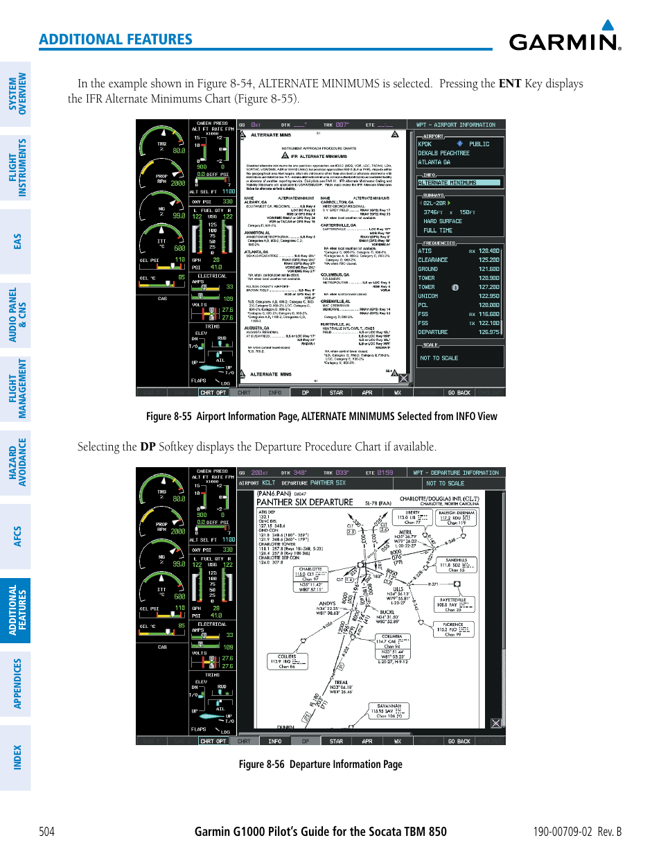 Additional features | Garmin G1000 Socata TBM 850 User Manual | Page 518 / 600