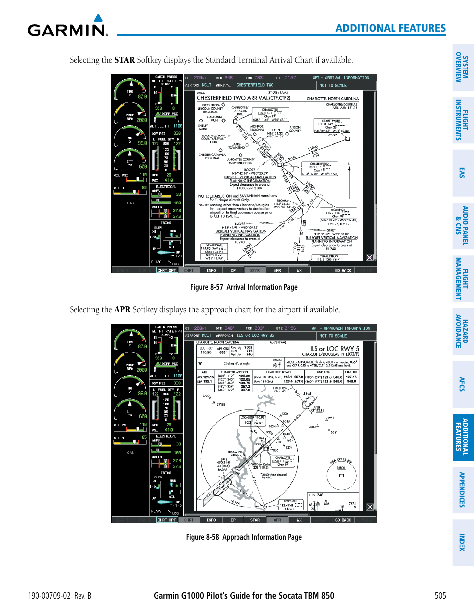 Additional features | Garmin G1000 Socata TBM 850 User Manual | Page 519 / 600