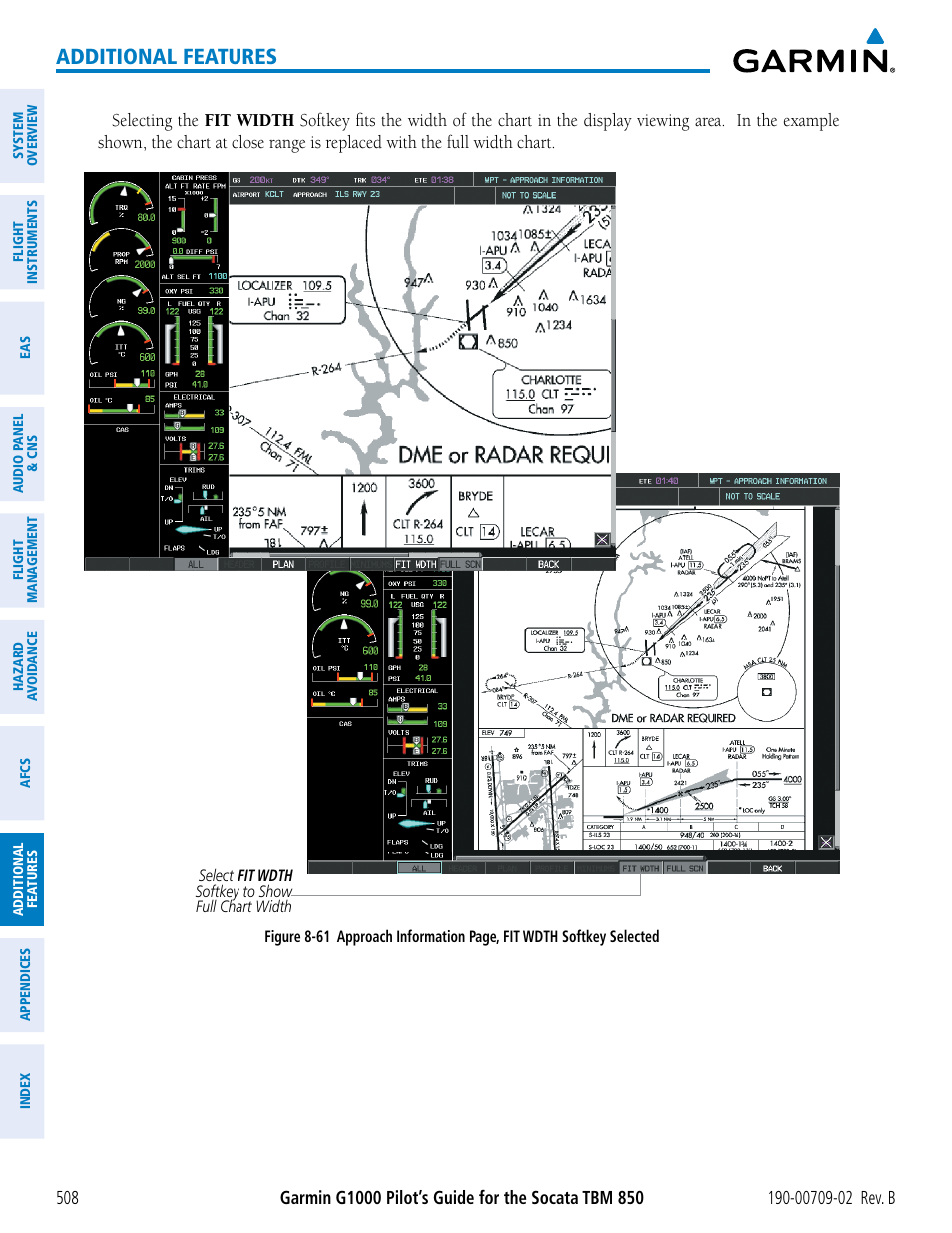 Additional features | Garmin G1000 Socata TBM 850 User Manual | Page 522 / 600