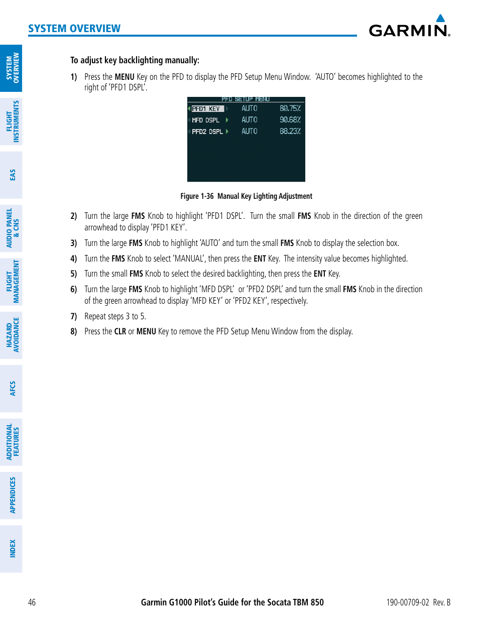 System overview | Garmin G1000 Socata TBM 850 User Manual | Page 60 / 600