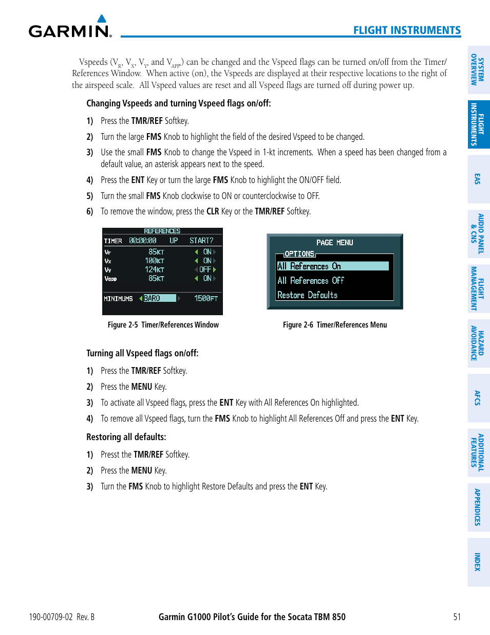 Flight instruments | Garmin G1000 Socata TBM 850 User Manual | Page 65 / 600