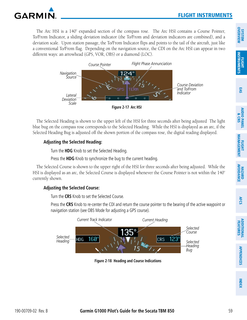 Flight instruments | Garmin G1000 Socata TBM 850 User Manual | Page 73 / 600