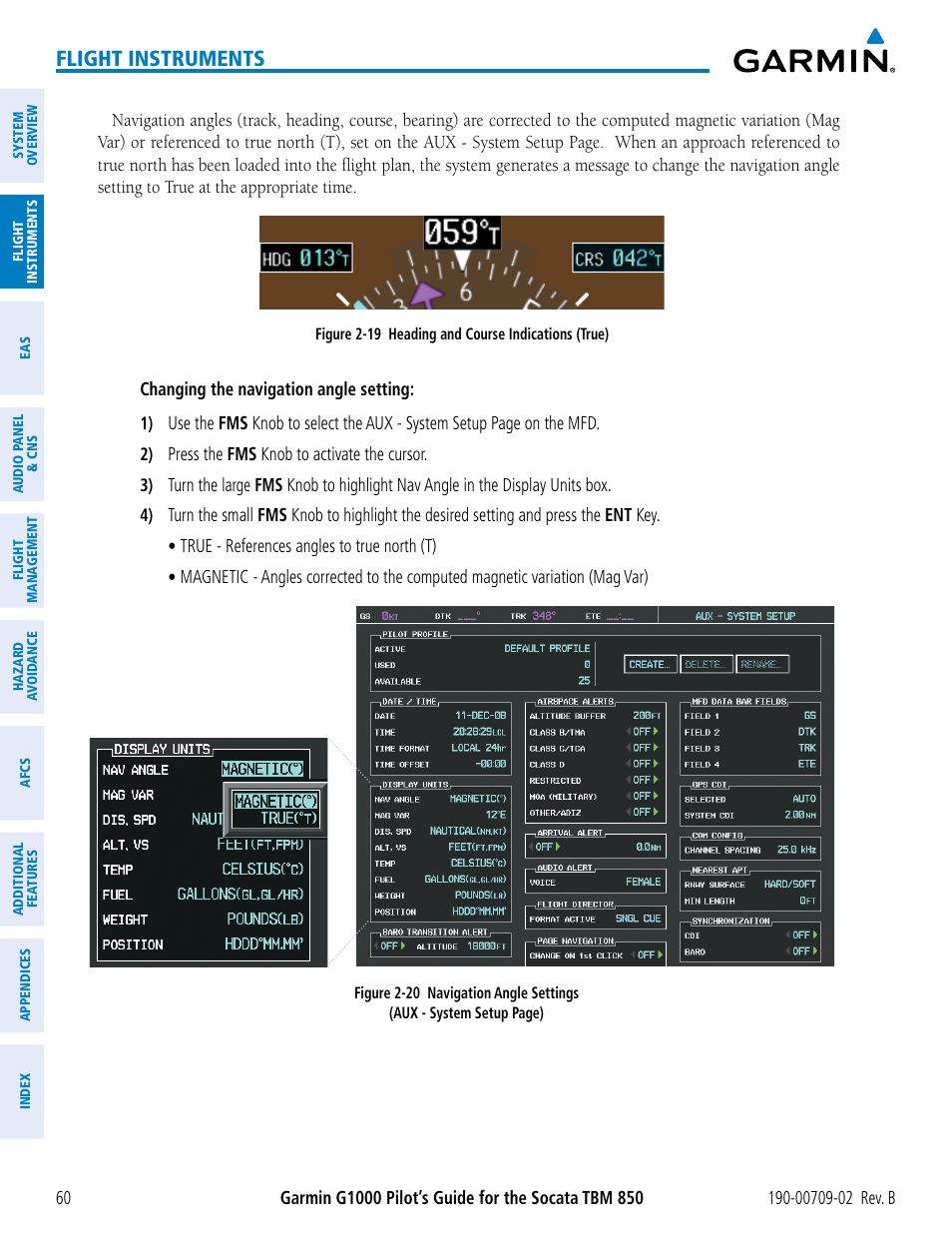 Flight instruments | Garmin G1000 Socata TBM 850 User Manual | Page 74 / 600