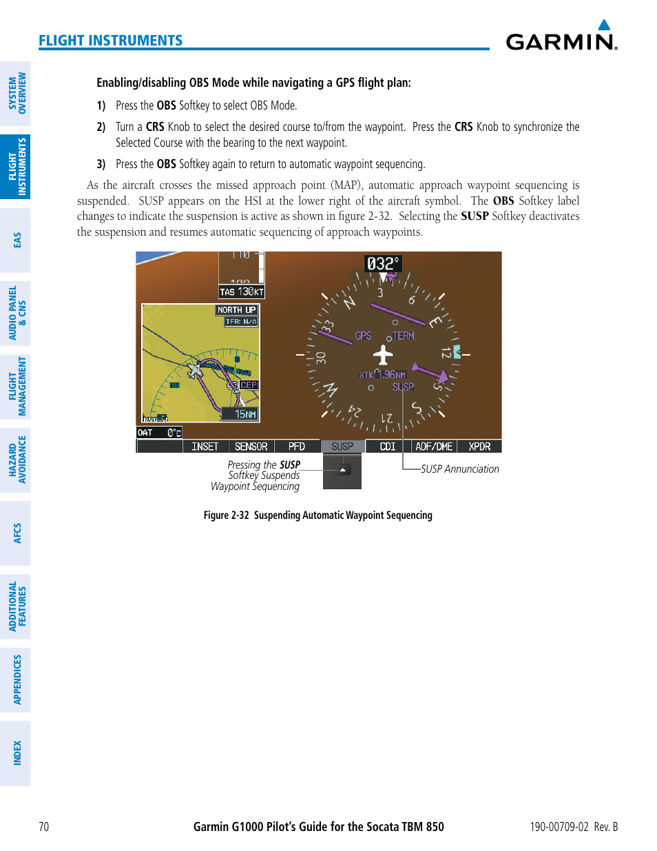 Flight instruments | Garmin G1000 Socata TBM 850 User Manual | Page 84 / 600