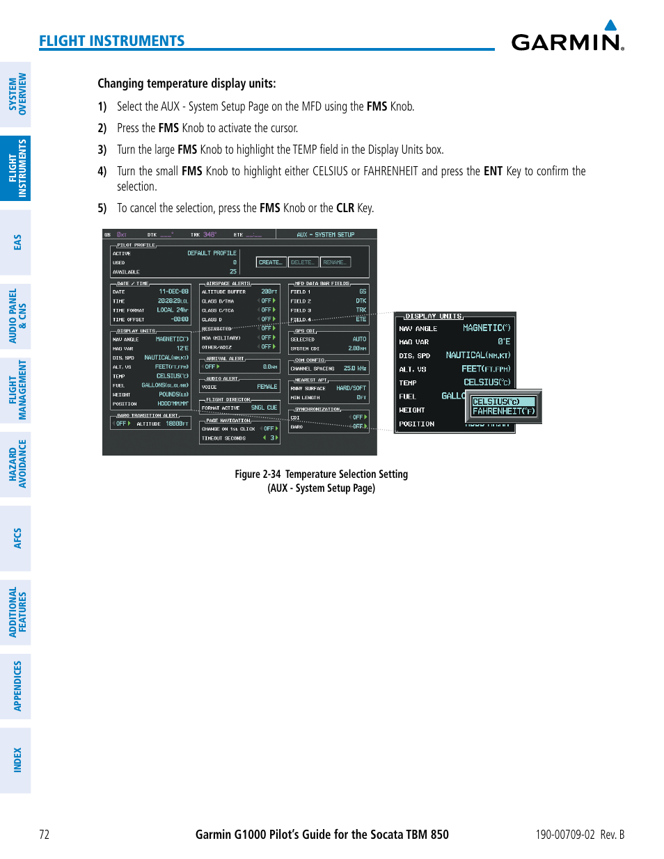 Flight instruments | Garmin G1000 Socata TBM 850 User Manual | Page 86 / 600