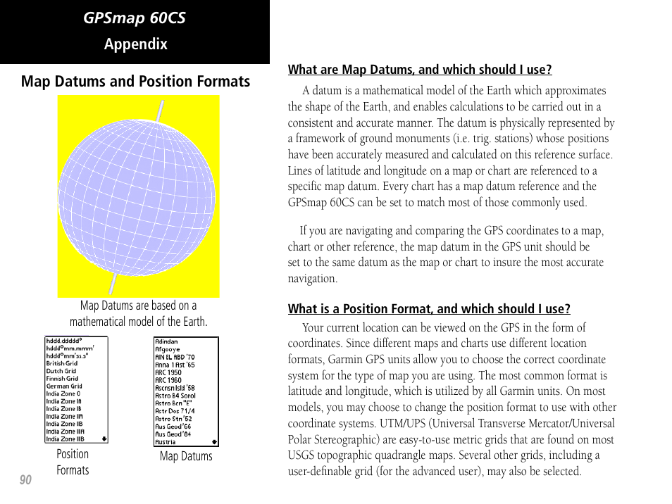 Garmin GPSMAP 60CS User Manual | Page 100 / 108