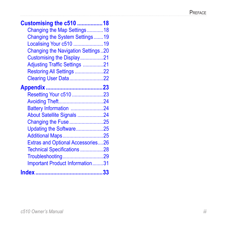 Garmin StreetPilot  c510 User Manual | Page 5 / 44