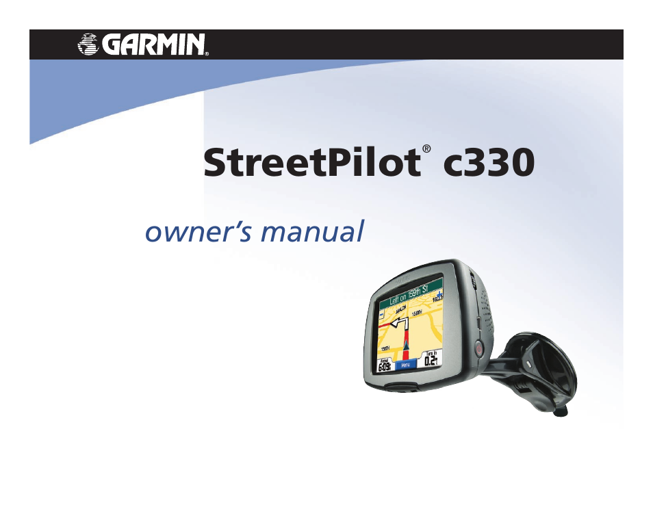 Garmin StreetPilot c330 User Manual | 37 pages