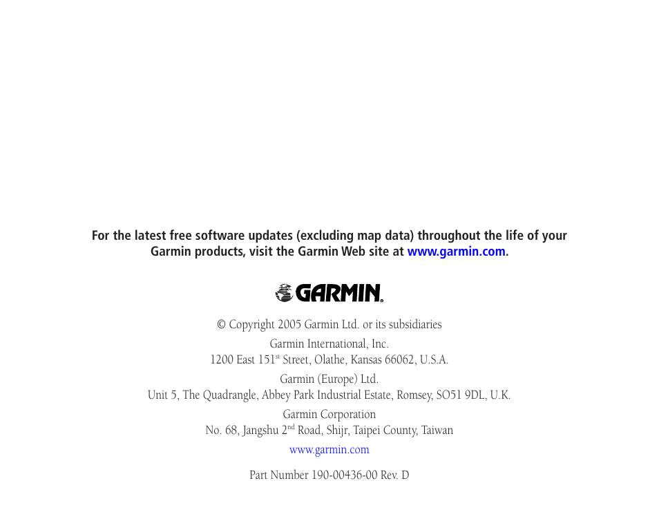 Garmin StreetPilot c330 User Manual | Page 37 / 37