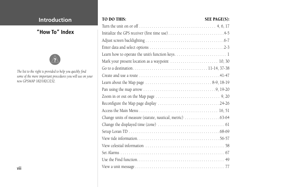 Garmin GPSMAP 232 User Manual | Page 10 / 104