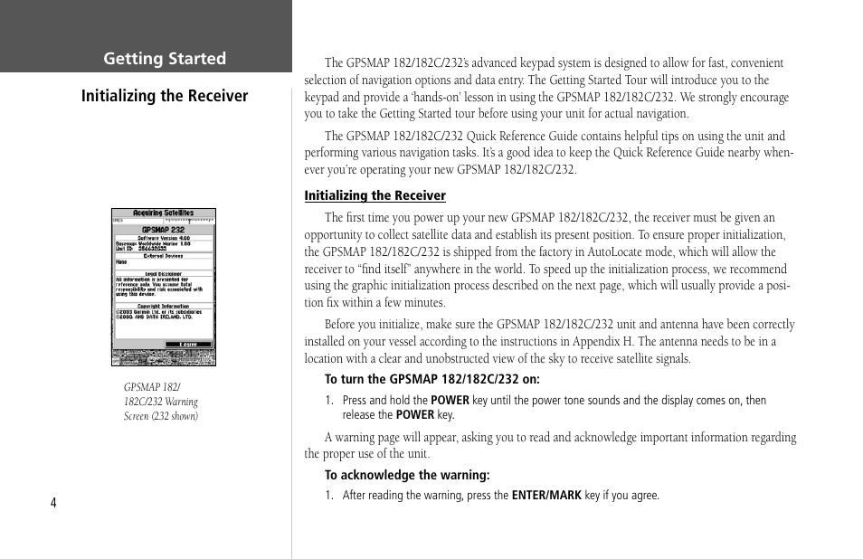 Garmin GPSMAP 232 User Manual | Page 14 / 104