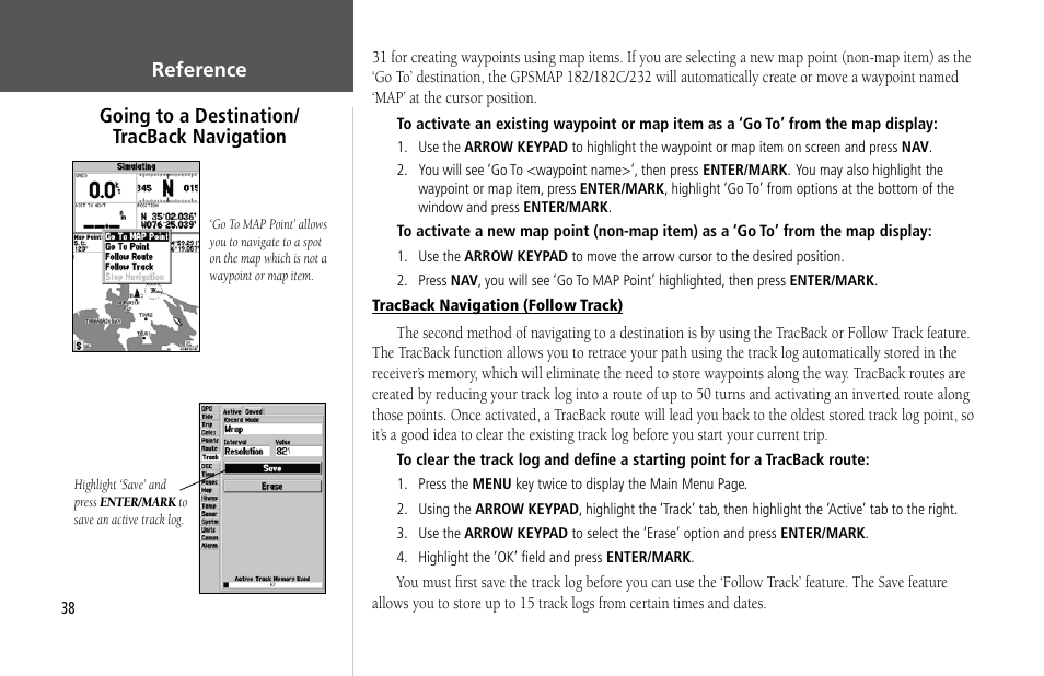 Garmin GPSMAP 232 User Manual | Page 48 / 104