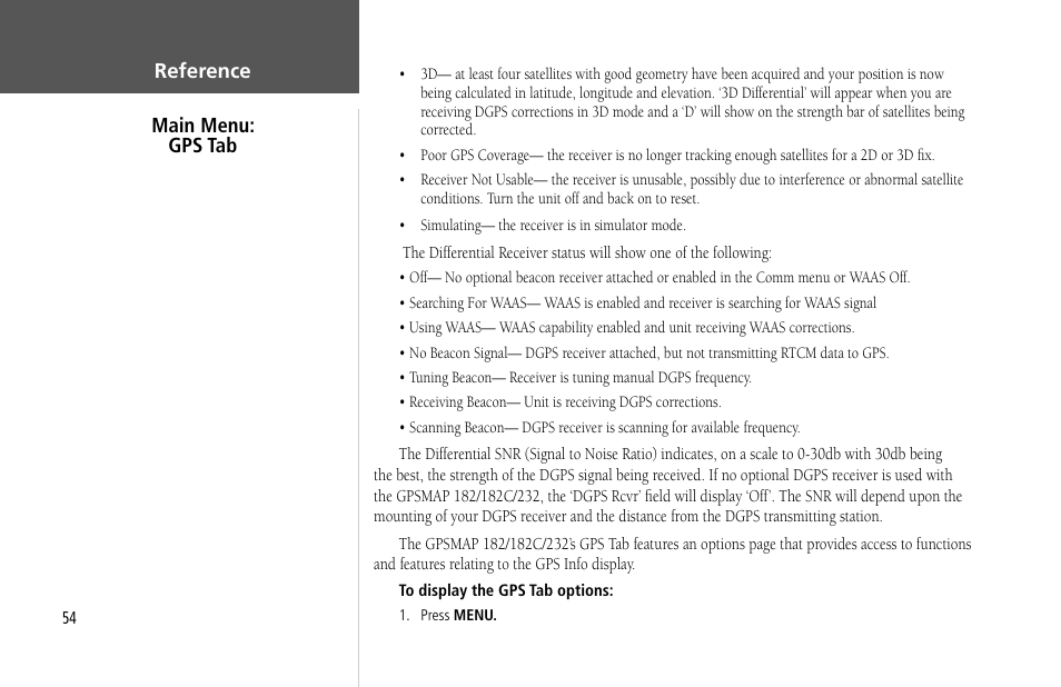 Garmin GPSMAP 232 User Manual | Page 64 / 104