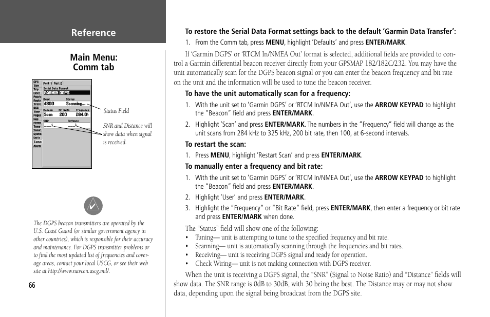 Garmin GPSMAP 232 User Manual | Page 76 / 104