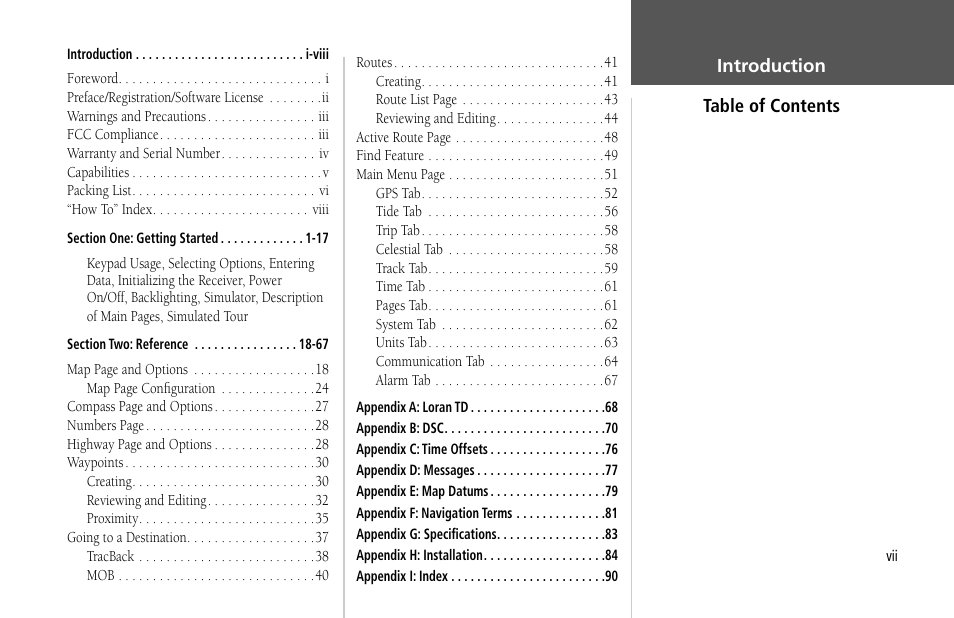 Garmin GPSMAP 232 User Manual | Page 9 / 104