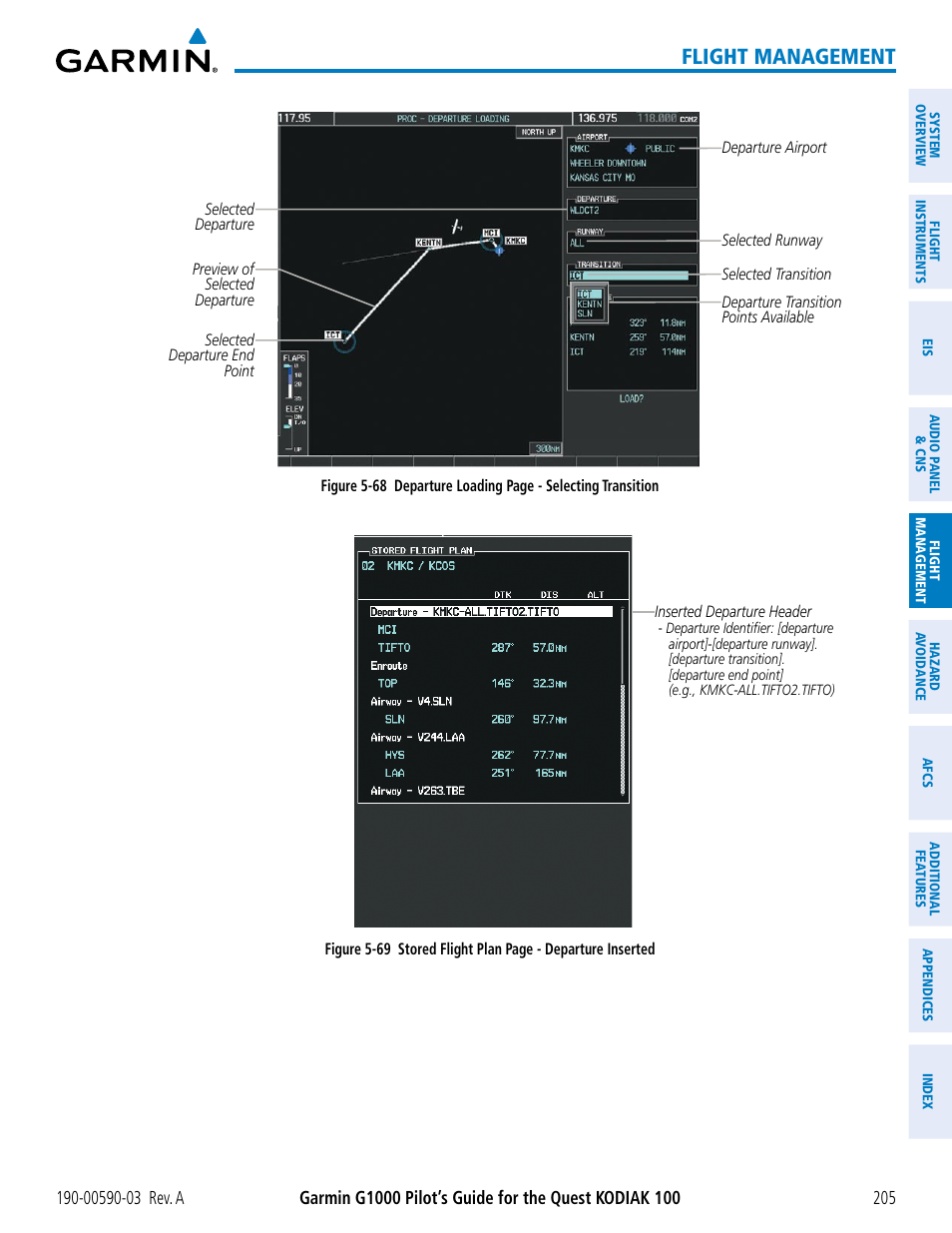 Flight management | Garmin G1000 Quest Kodiak User Manual | Page 217 / 502