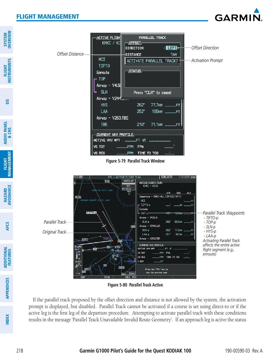 Flight management | Garmin G1000 Quest Kodiak User Manual | Page 230 / 502