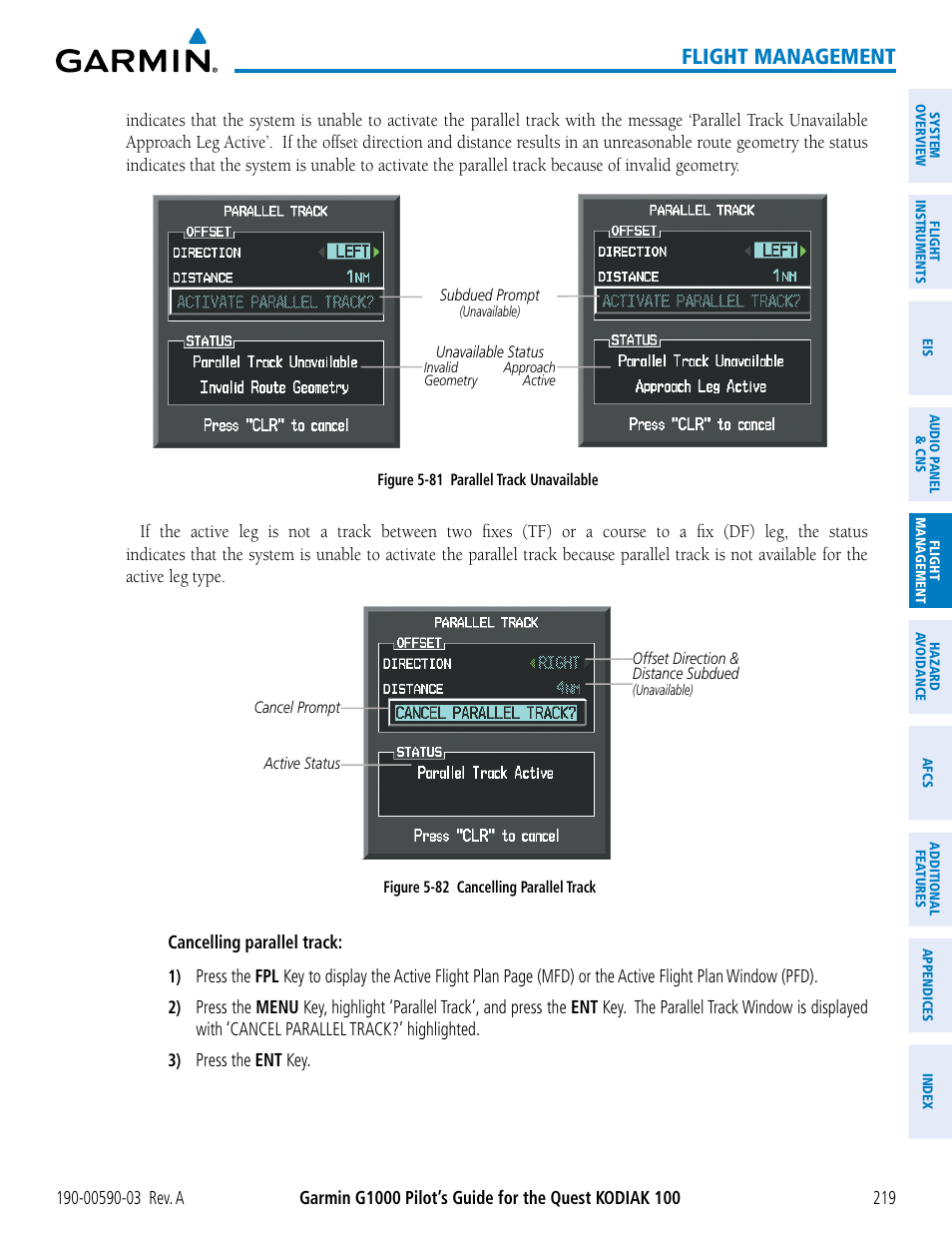 Flight management | Garmin G1000 Quest Kodiak User Manual | Page 231 / 502