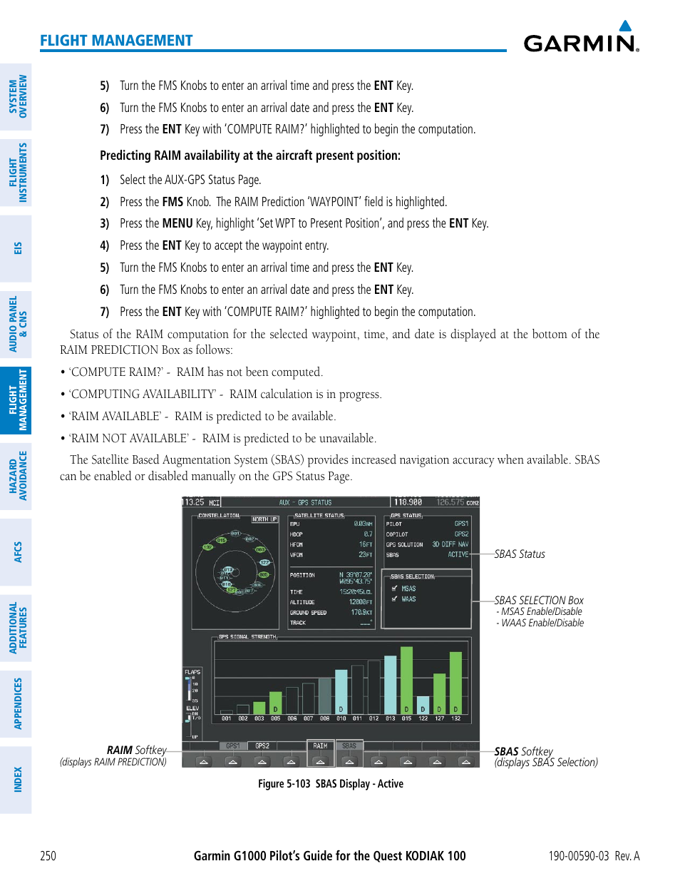 Flight management | Garmin G1000 Quest Kodiak User Manual | Page 262 / 502