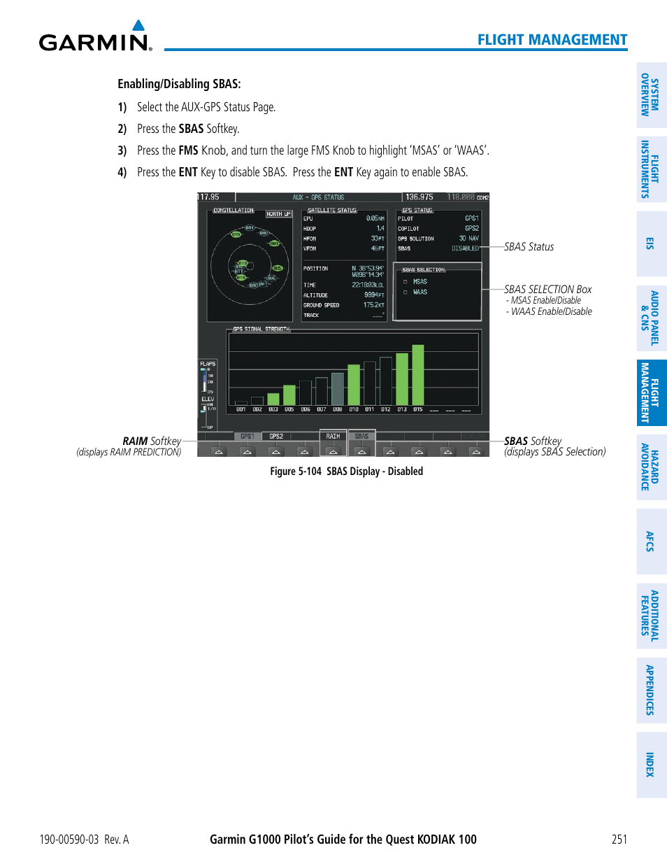 Flight management | Garmin G1000 Quest Kodiak User Manual | Page 263 / 502