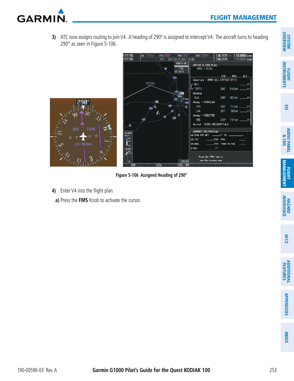 Flight management | Garmin G1000 Quest Kodiak User Manual | Page 265 / 502