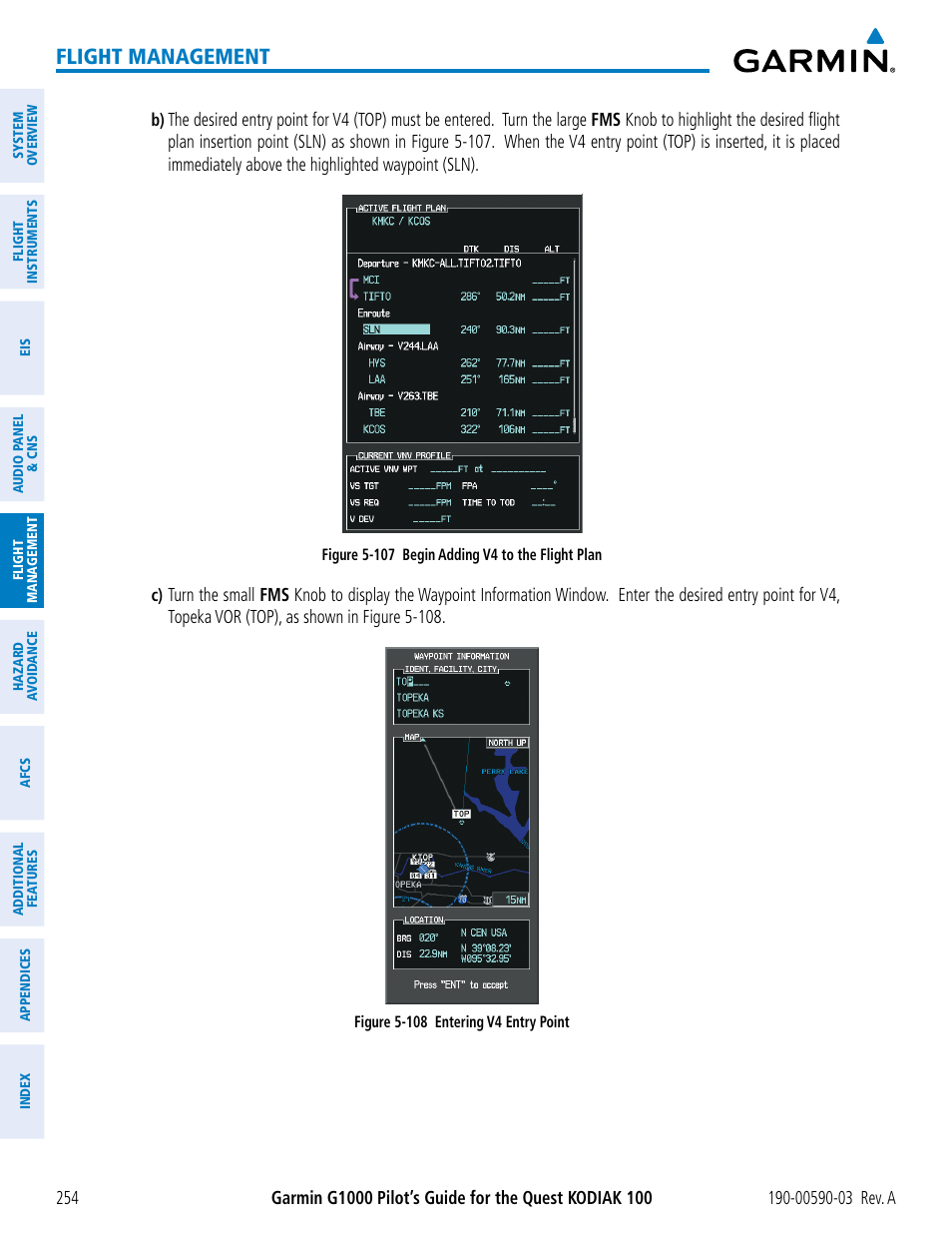 Flight management | Garmin G1000 Quest Kodiak User Manual | Page 266 / 502