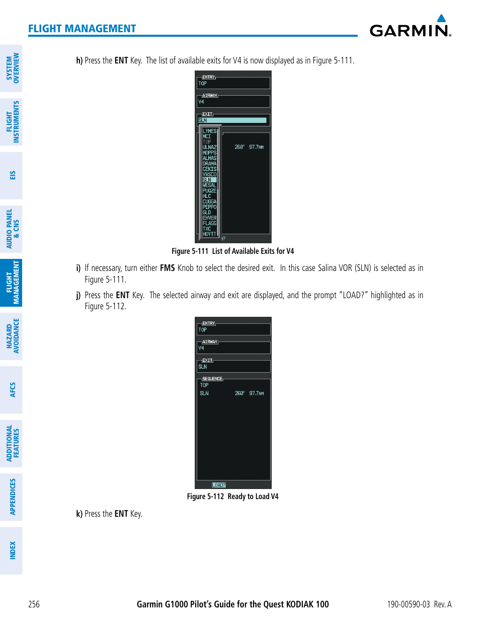 Flight management | Garmin G1000 Quest Kodiak User Manual | Page 268 / 502