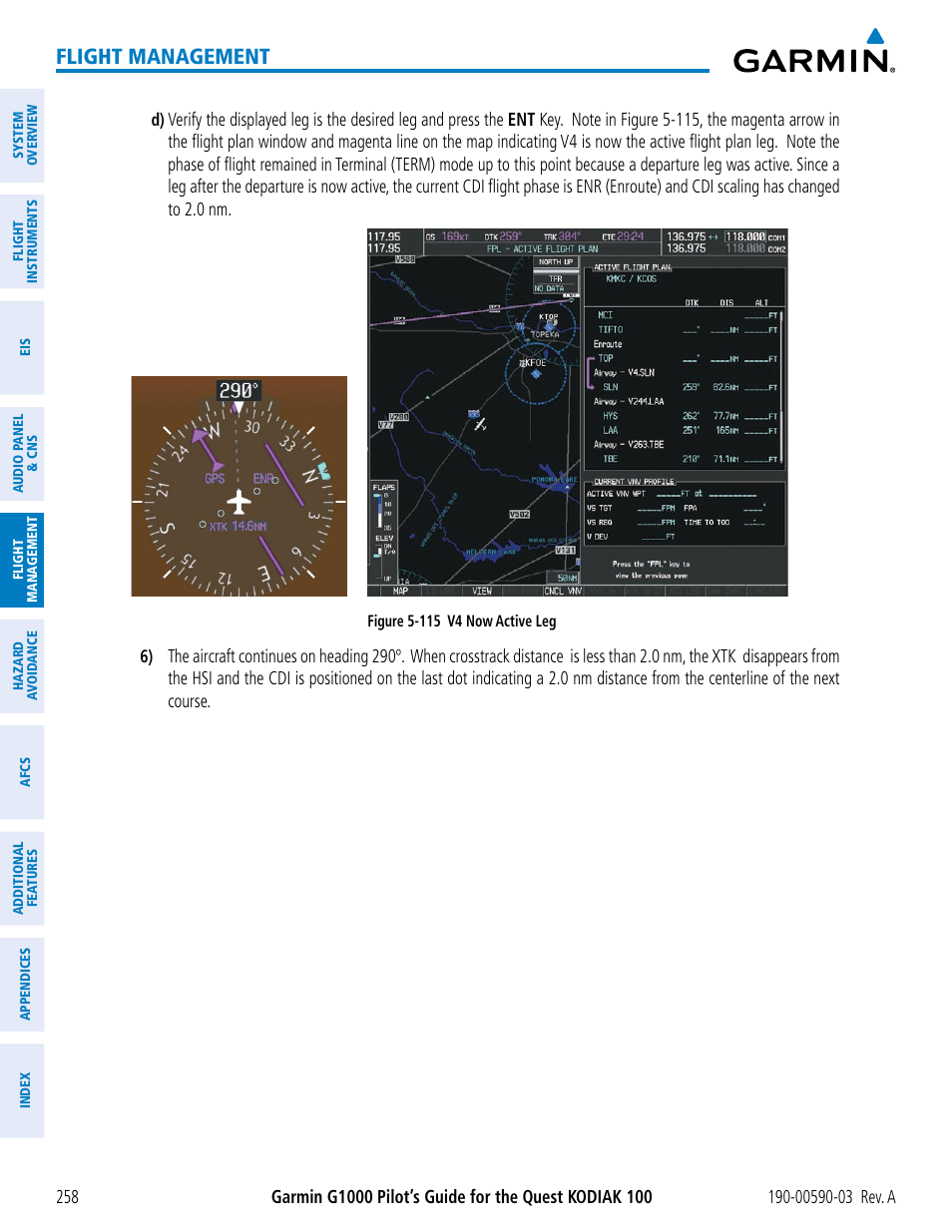 Flight management | Garmin G1000 Quest Kodiak User Manual | Page 270 / 502