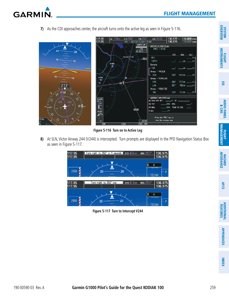 Flight management | Garmin G1000 Quest Kodiak User Manual | Page 271 / 502