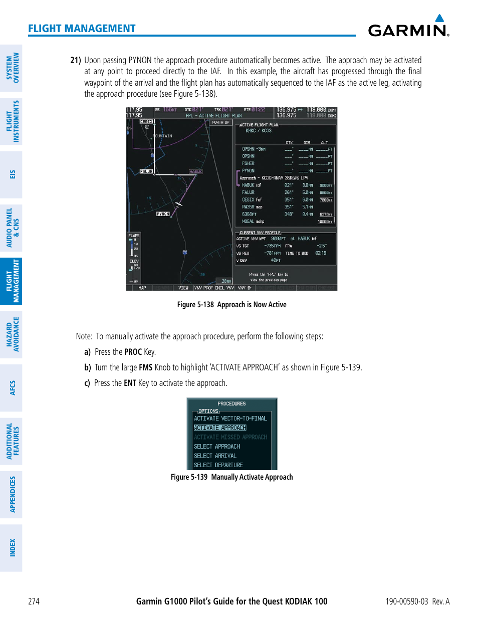 Flight management | Garmin G1000 Quest Kodiak User Manual | Page 286 / 502