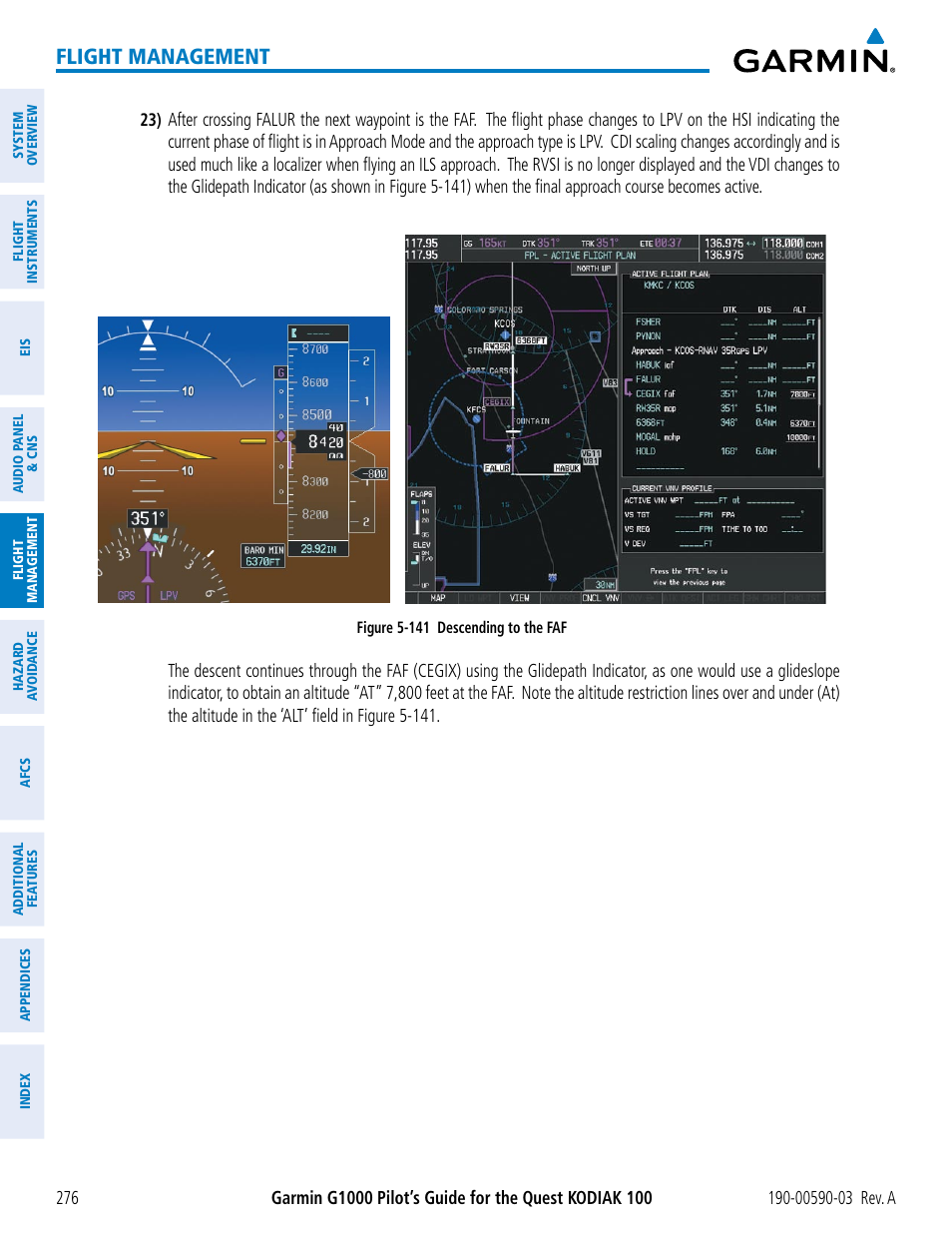 Flight management | Garmin G1000 Quest Kodiak User Manual | Page 288 / 502