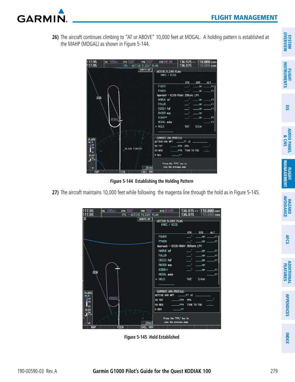 Flight management | Garmin G1000 Quest Kodiak User Manual | Page 291 / 502