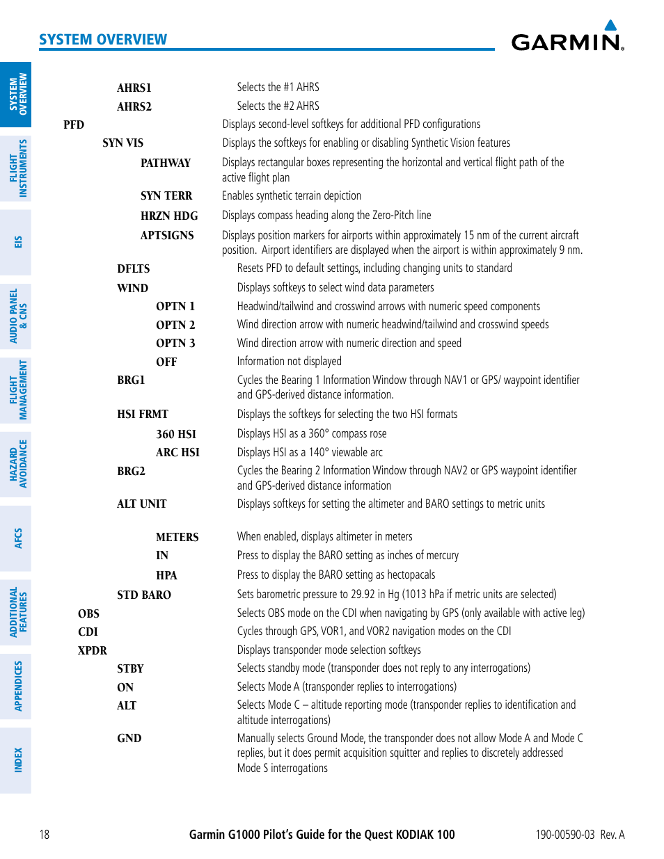 System overview | Garmin G1000 Quest Kodiak User Manual | Page 30 / 502