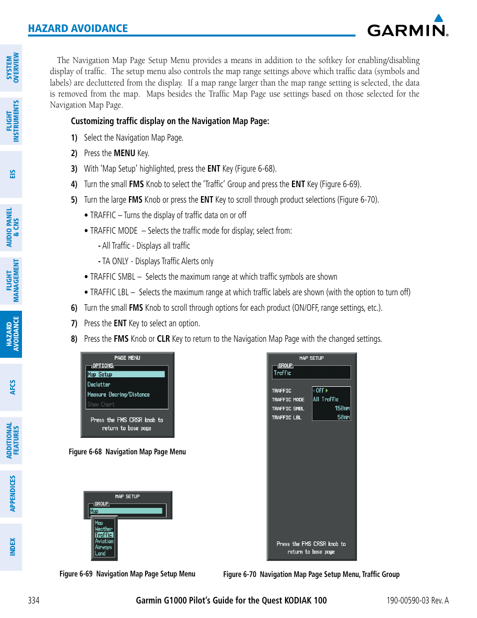 Hazard avoidance | Garmin G1000 Quest Kodiak User Manual | Page 346 / 502