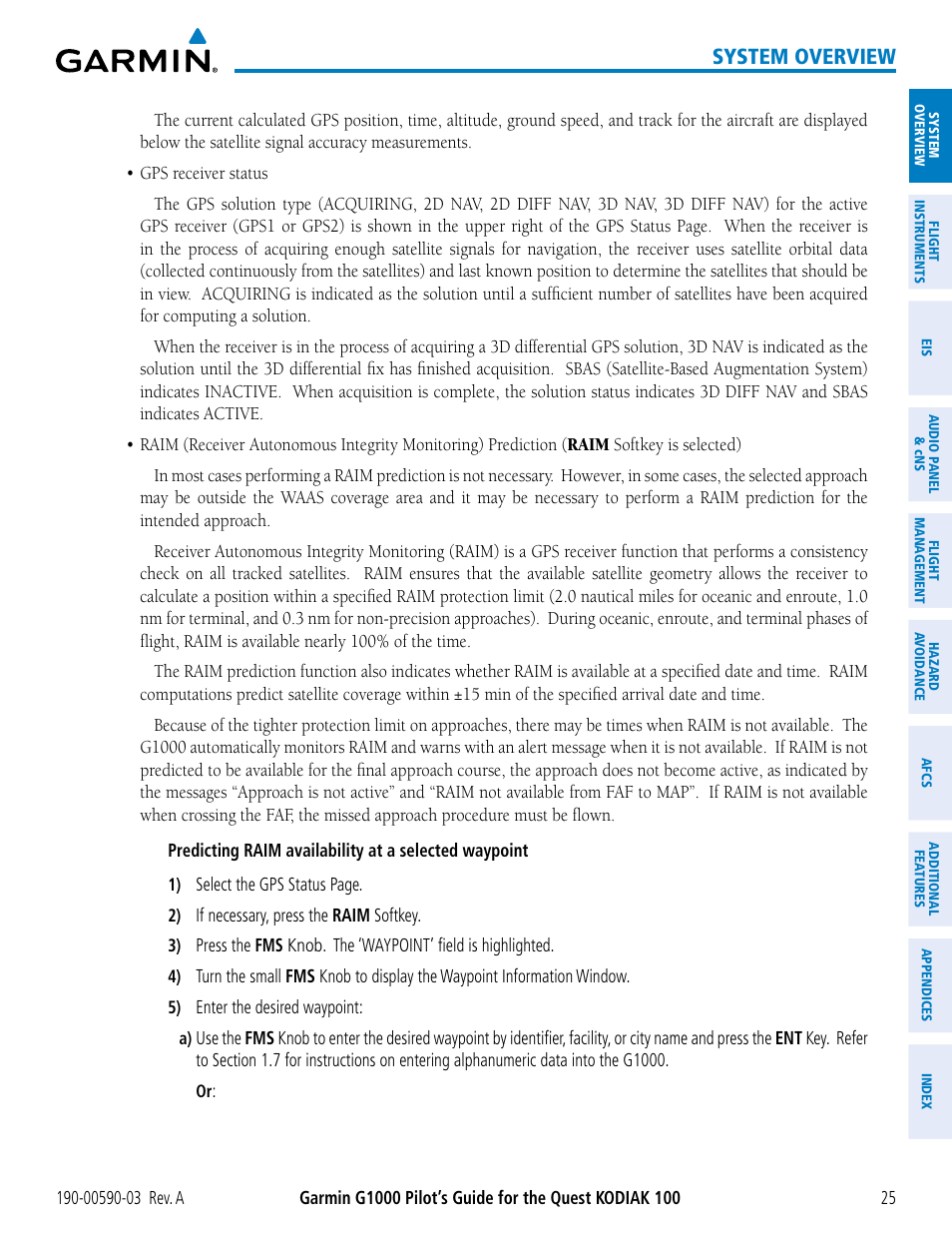 System overview | Garmin G1000 Quest Kodiak User Manual | Page 37 / 502